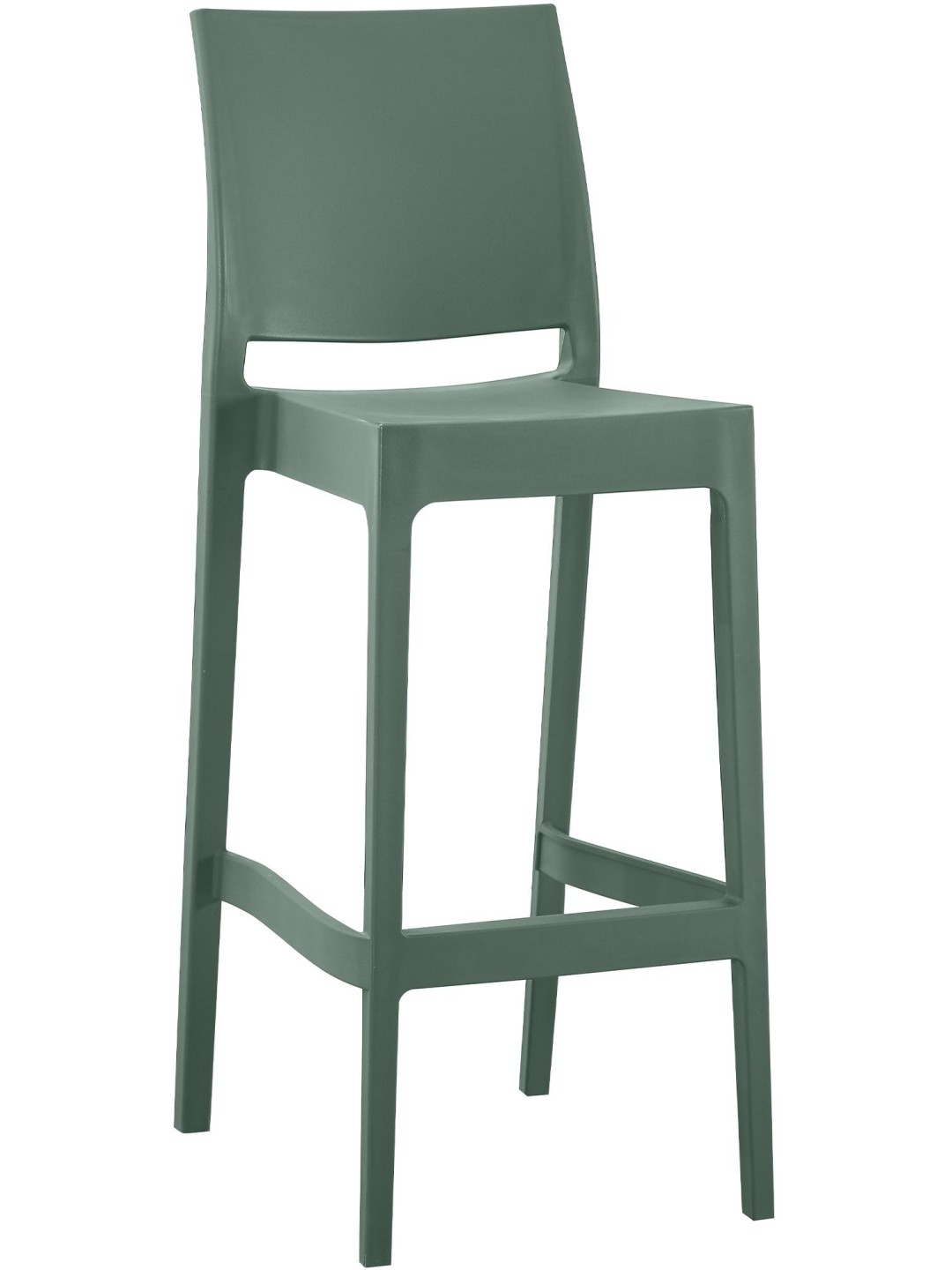Banqueta de bar Flamur, verde-oliva