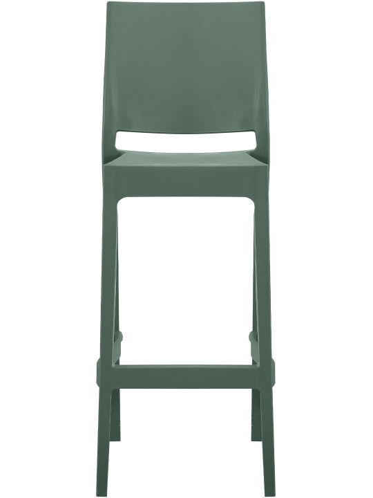 Banqueta de bar Flamur, verde-oliva