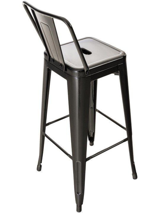 Banqueta alta Mason, preto