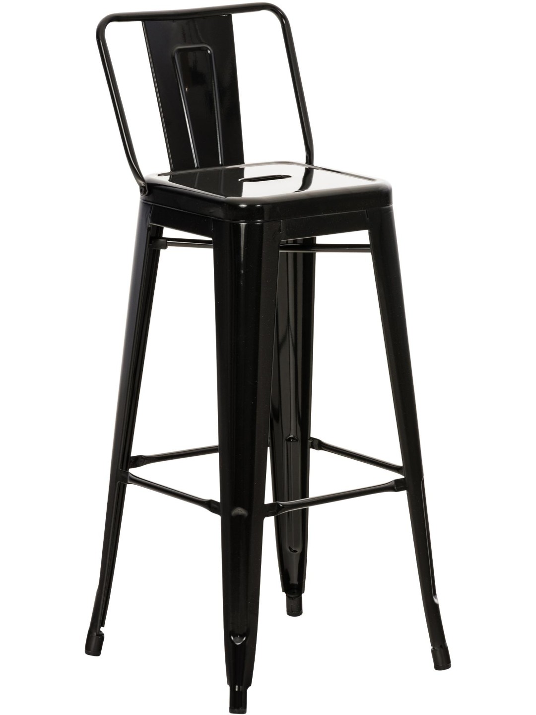 Banqueta alta Mason, preto