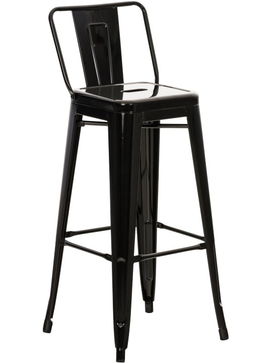Banqueta alta Mason, preto