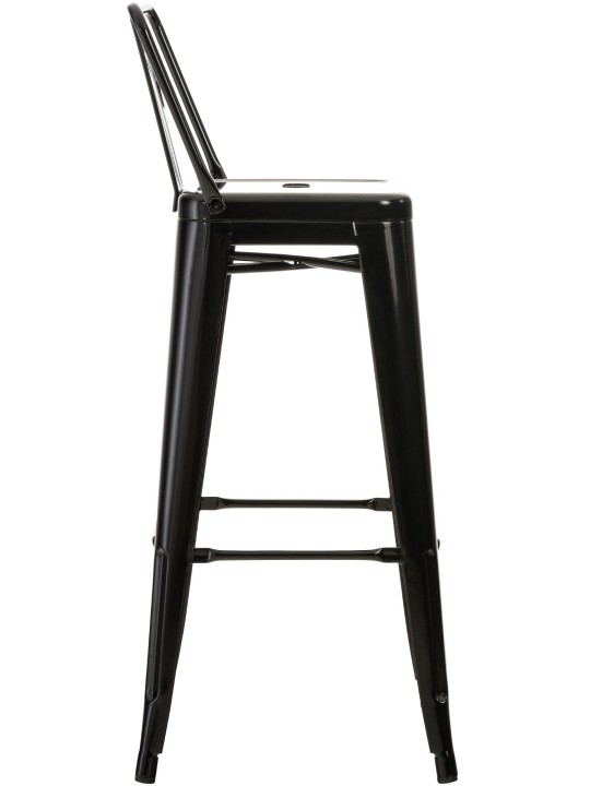 Banqueta alta Mason, preto