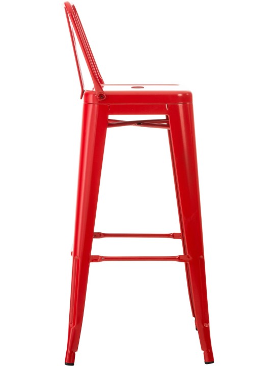 Banqueta alta Mason, vermelho