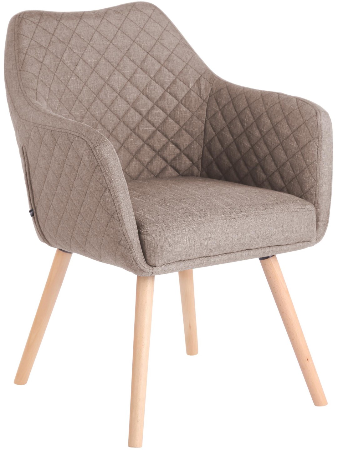 Cadeira de jantar Gent tecido natura, taupe
