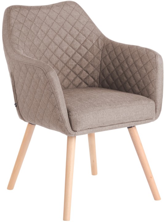 Cadeira de jantar Gent tecido natura, taupe