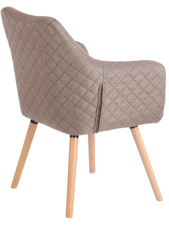 Cadeira de jantar Gent tecido natura, taupe