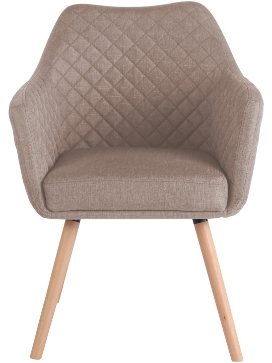 Cadeira de jantar Gent tecido natura, taupe