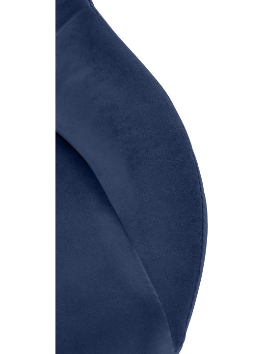 Conjunto de 2 bancos de bar Milet Veludo G, azul