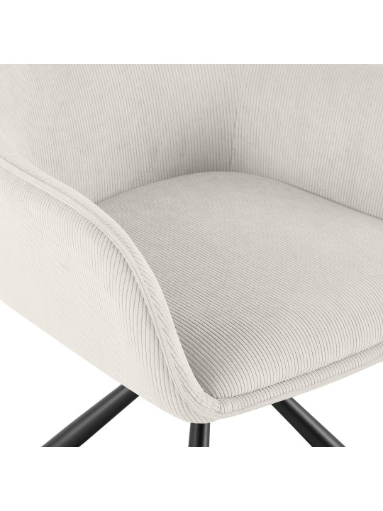 Cadeira Tipton Cord, creme