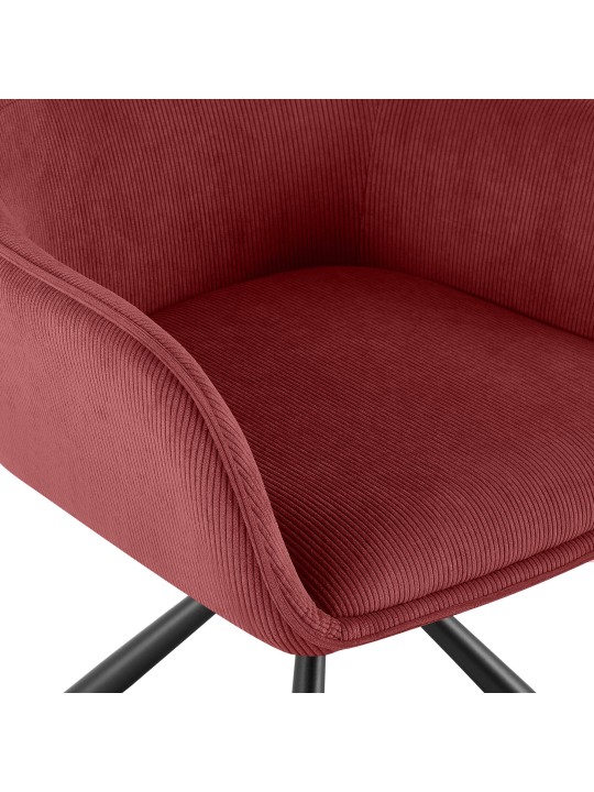 Cadeira Tipton Cord, bordô