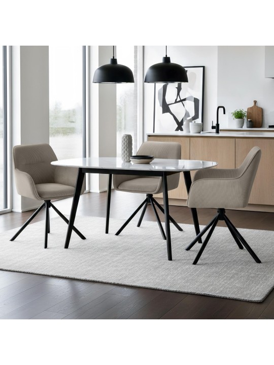 Cadeira Tipton Cord, taupe