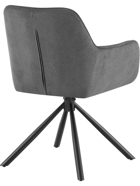 Cadeira Tipton Cord, cinzento