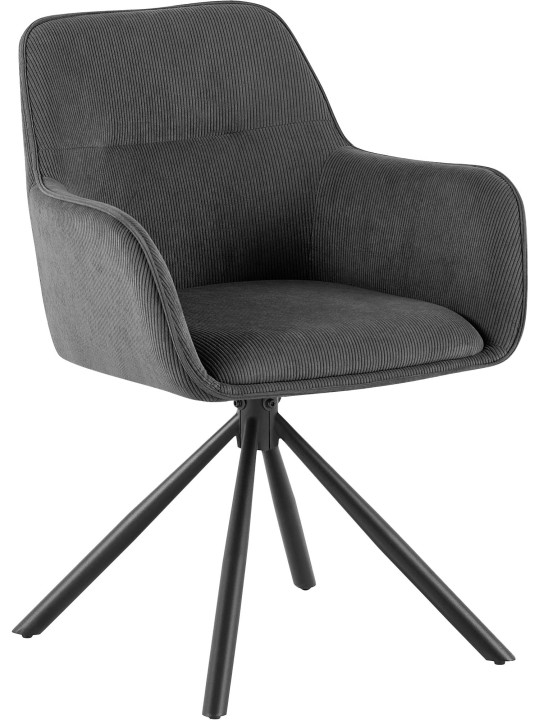 Cadeira Tipton Cord, cinzento