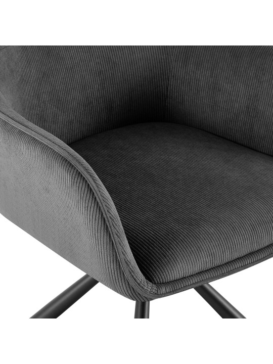 Cadeira Tipton Cord, cinzento