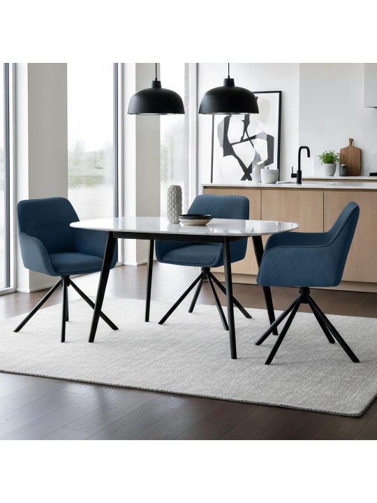 Cadeira Tipton Cord, azul