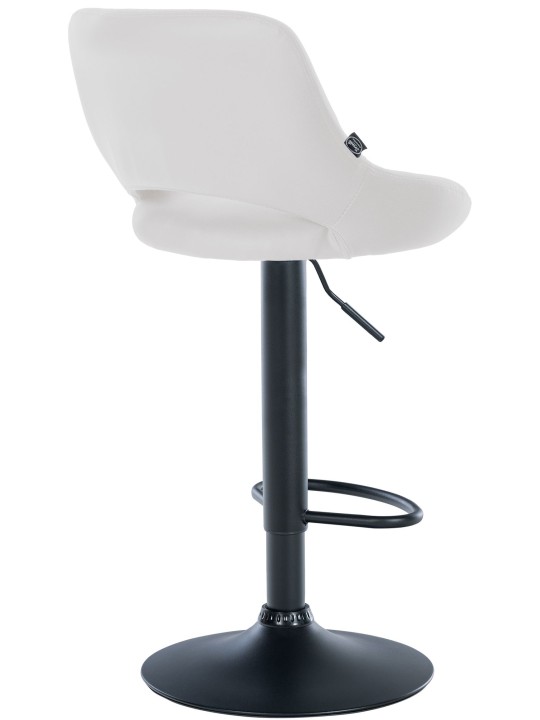 Banqueta alta Milet couro sintético, branco