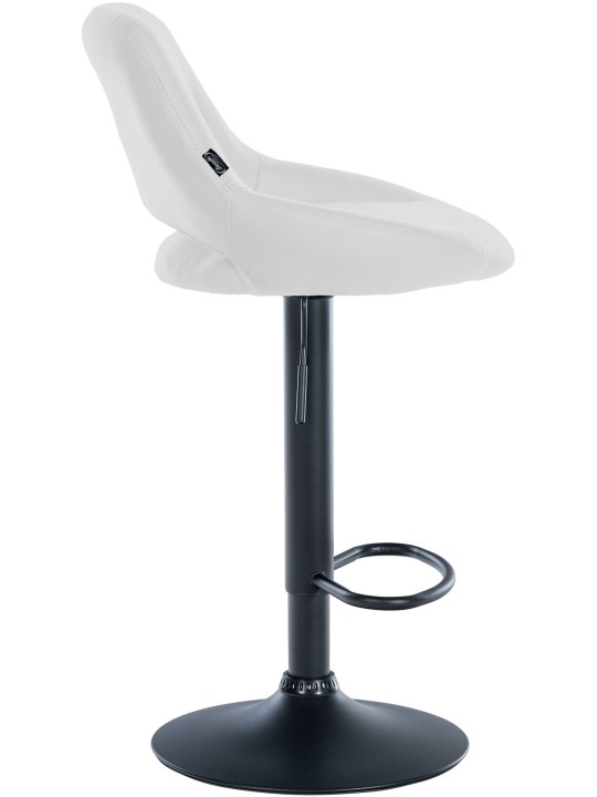 Banqueta alta Milet couro sintético, branco
