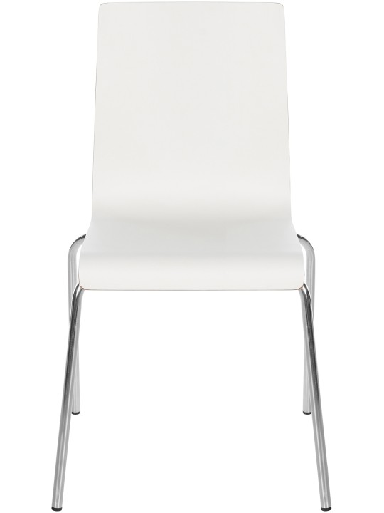 Conjunto de 4 cadeiras de visita Gahanna, branco