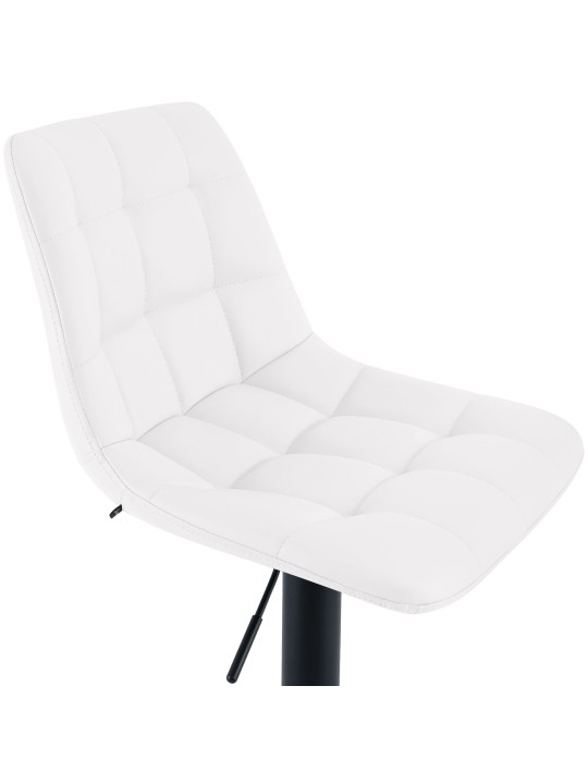 Banqueta de bar Mapun couro sintético, branco