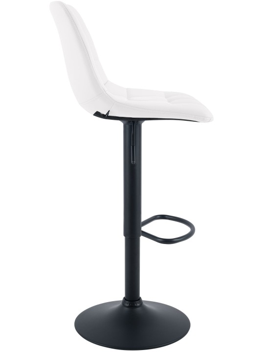 Banqueta de bar Mapun couro sintético, branco