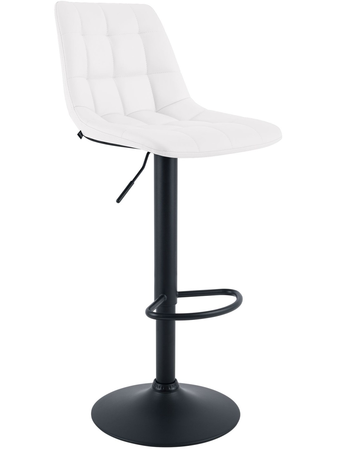 Banqueta de bar Mapun couro sintético, branco