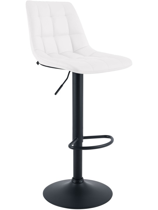 Banqueta de bar Mapun couro sintético, branco
