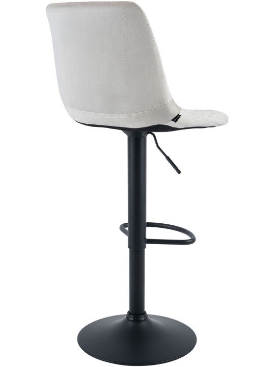 Banqueta de bar Mapun veludo, creme