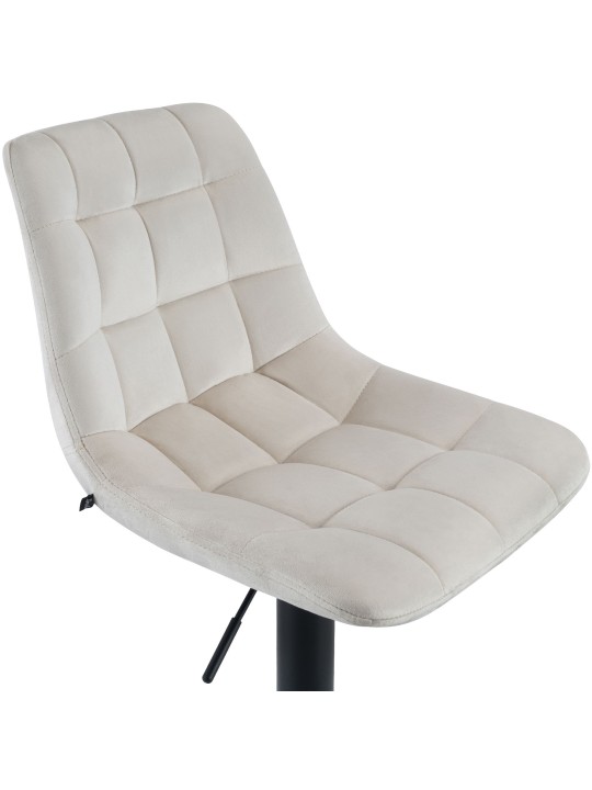 Banqueta de bar Mapun veludo, creme