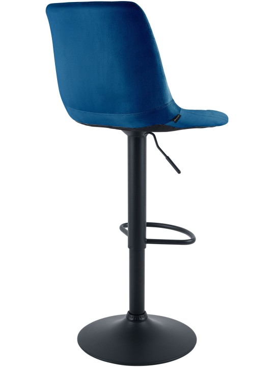 Banqueta de bar Mapun veludo, azul