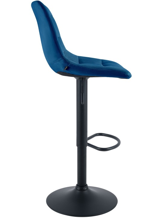 Banqueta de bar Mapun veludo, azul