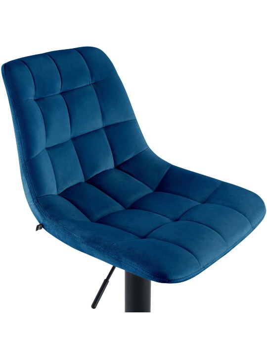 Banqueta de bar Mapun veludo, azul