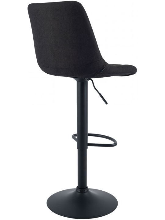 Banqueta de bar Mapun tecido, preto