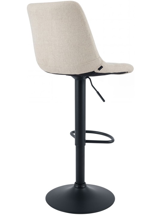 Banqueta de bar Mapun tecido, creme