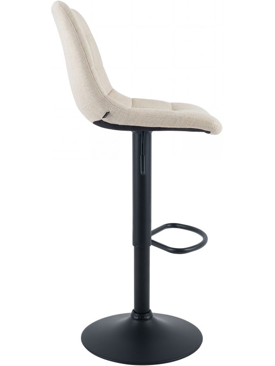 Banqueta de bar Mapun tecido, creme