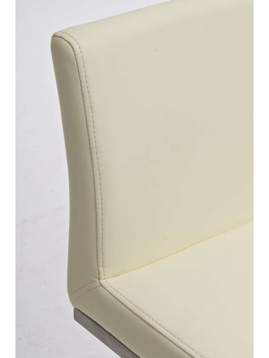 Banqueta alta Panama E couro sintético, creme Banqueta alta Panama E couro sintético, creme