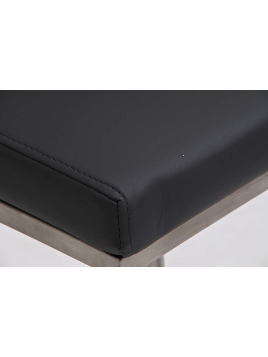 Banqueta alta Panama E couro sintético, cinza