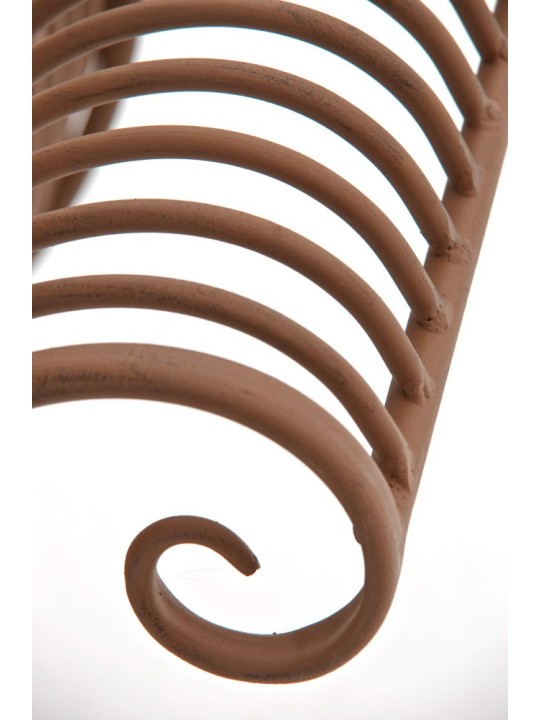 Banco de jardim Karma, castanho antigo