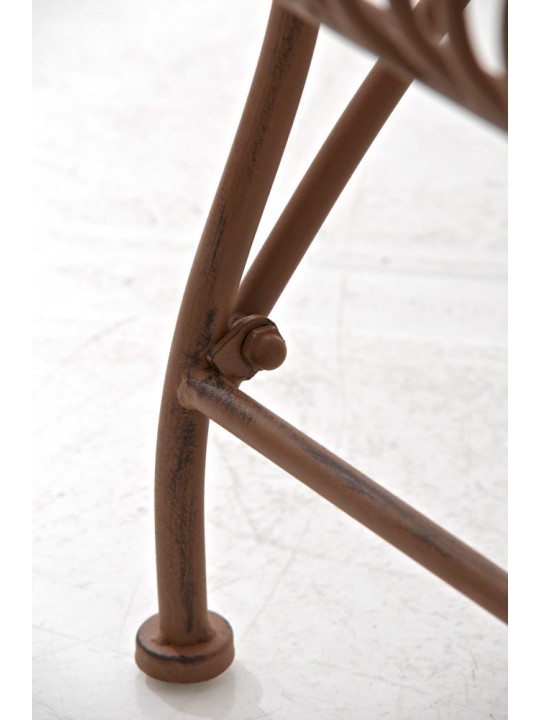 Banco de jardim Karma, castanho antigo