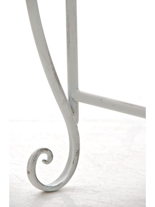 Banco de jardim Minna, branco antigo Banco de jardim Minna, branco antigo