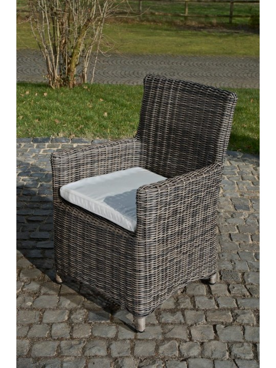 Cadeira Fontana / Saint Marlo Creme 5mm, cinza mesclado Cadeira Fontana / Saint Marlo Creme 5mm, cinza mesclado