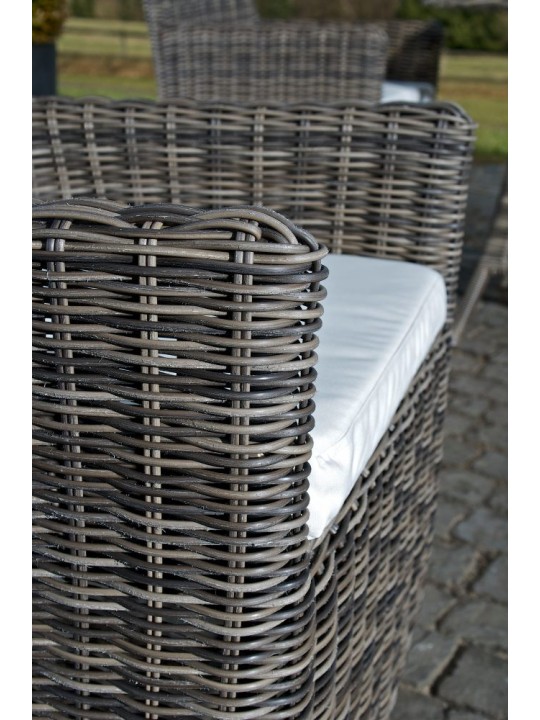 Cadeira Fontana / Saint Marlo Creme 5mm, cinza mesclado Cadeira Fontana / Saint Marlo Creme 5mm, cinza mesclado