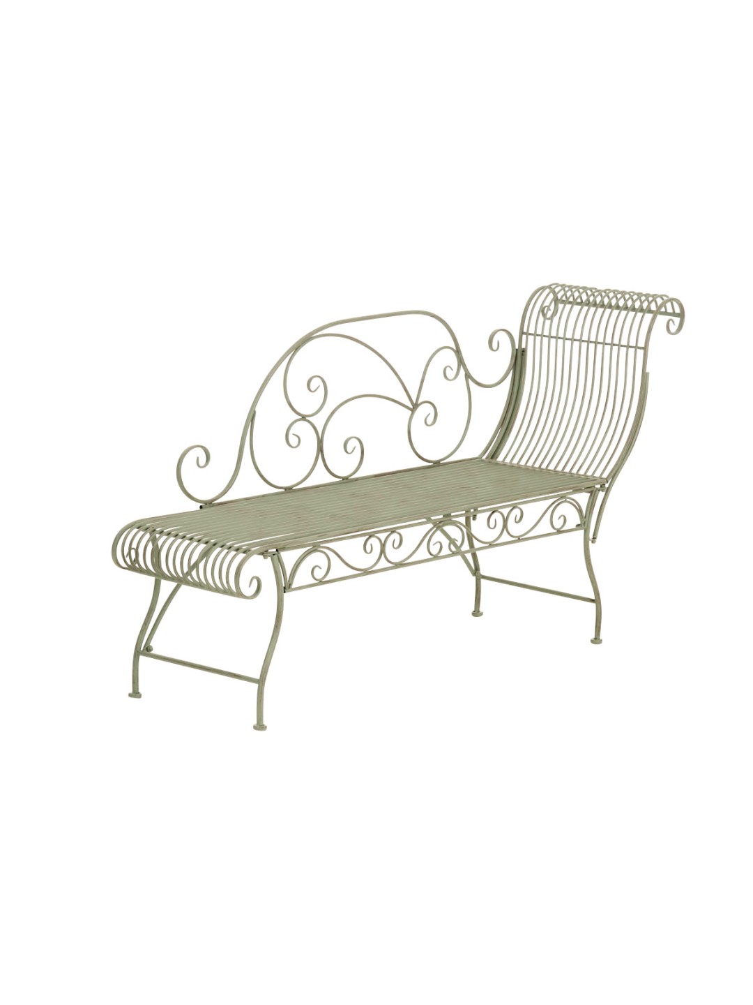 Banco de jardim Karma, verde antigo