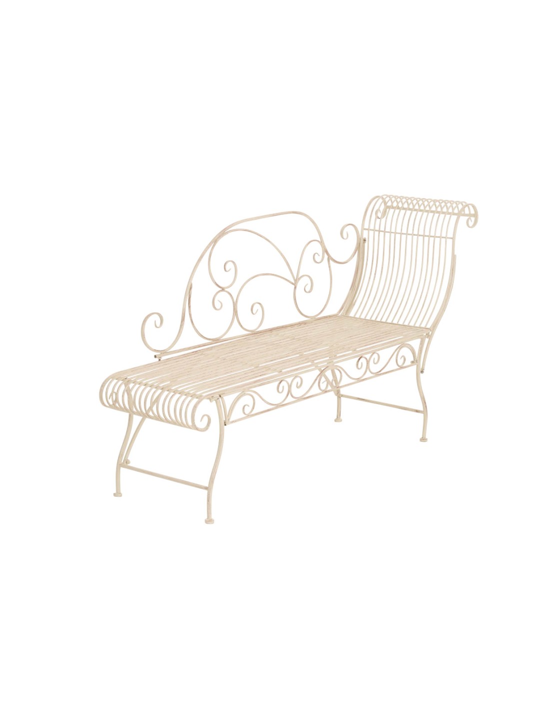 Banco de jardim Karma, creme antigo