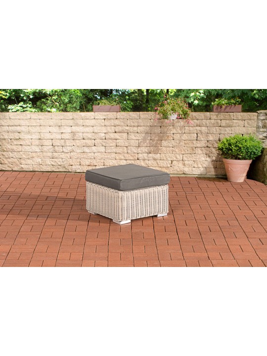 Banqueta Bilbao / Madeira Ferro Cinzento, branco pérola