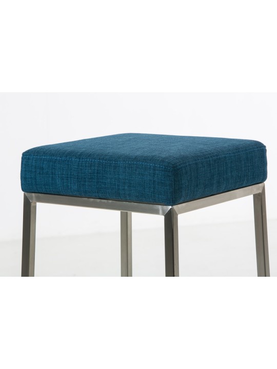 Banqueta alta Montreal E85 tecido, azul