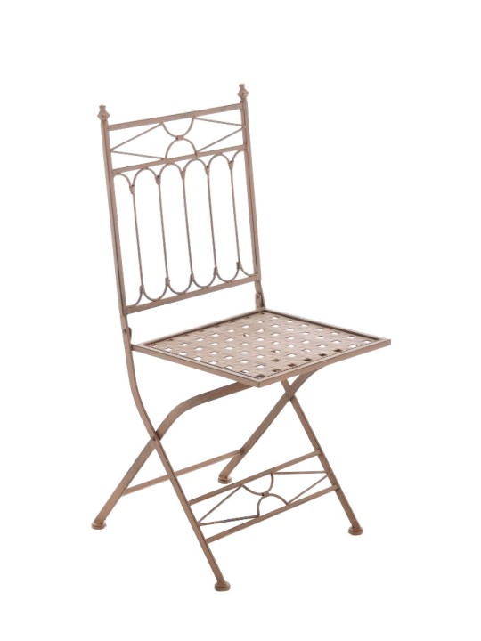 Cadeira dobrável Asina, castanho antigo