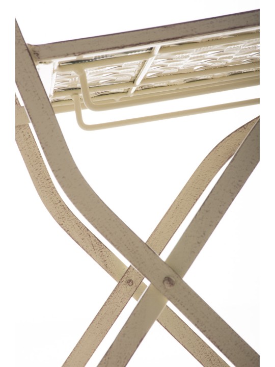 Cadeira dobrável ASINA, creme antigo