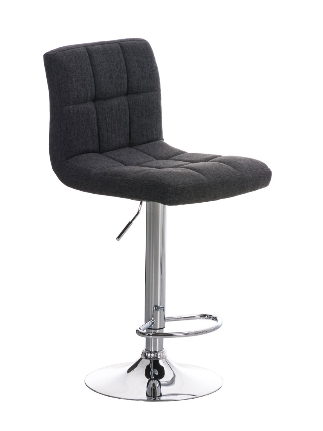 Banqueta alta Peru FABRIC C, cinza escuro