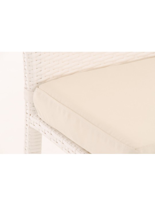 Banqueta alta Mari creme, branco