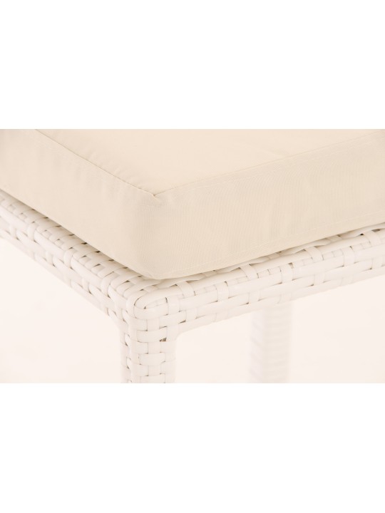 Banqueta alta Mari creme, branco